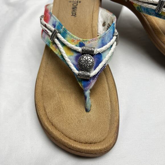 Minnetonka Multicolor Tie-Dye Sandals - Picture 2 of 8